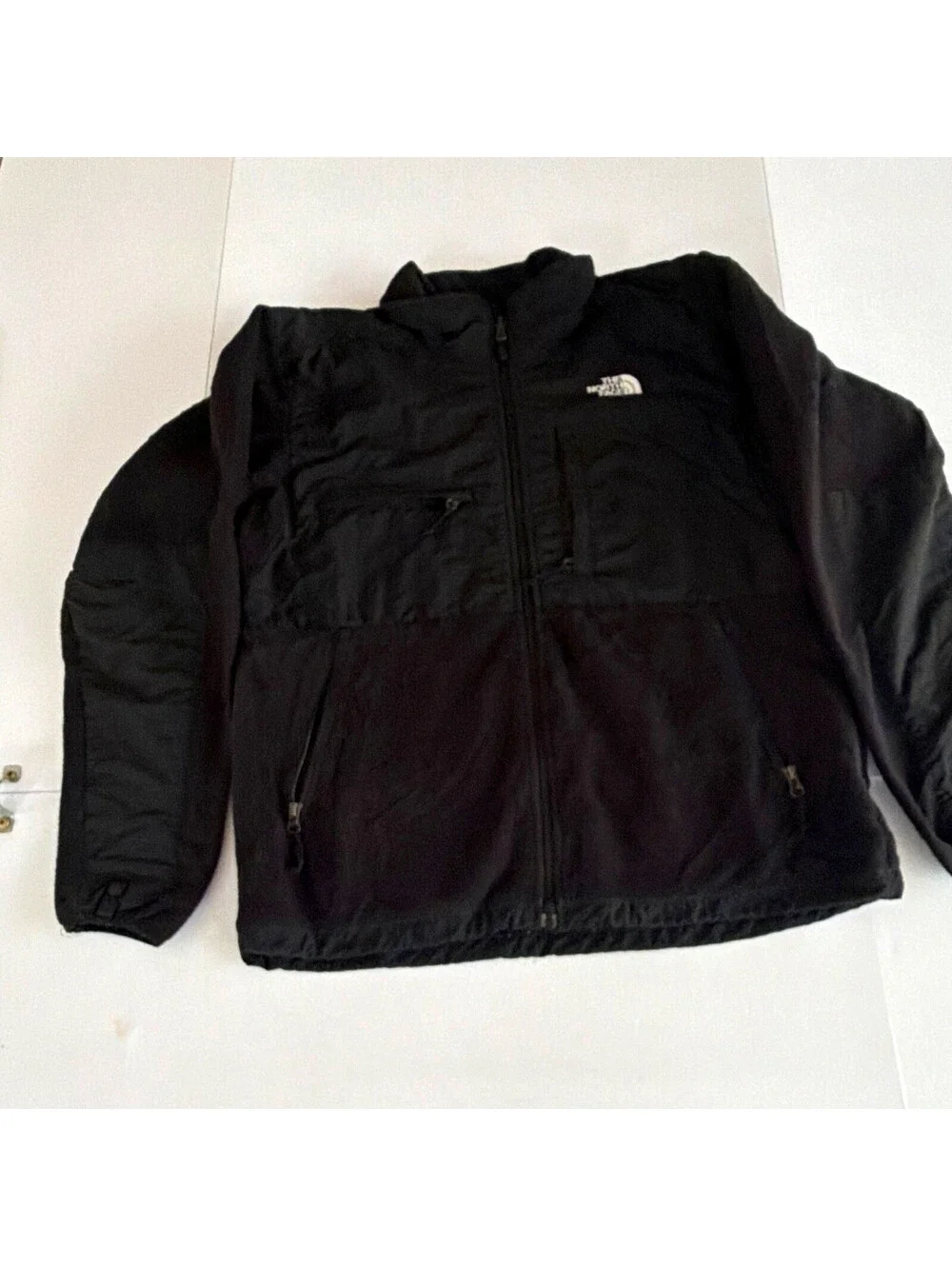 The North Face Men's Black Solid Full Zip Denali Jacket Size M